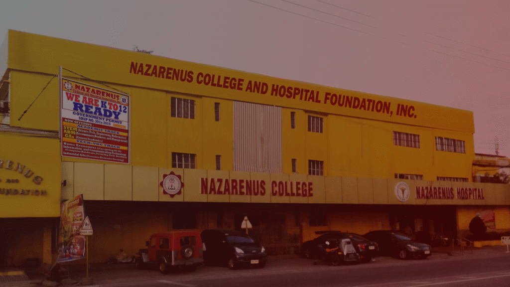 Front perspective of Nazarenus Hospital in Meycauayan Bulacan, a trusted healthcare facility since 1979